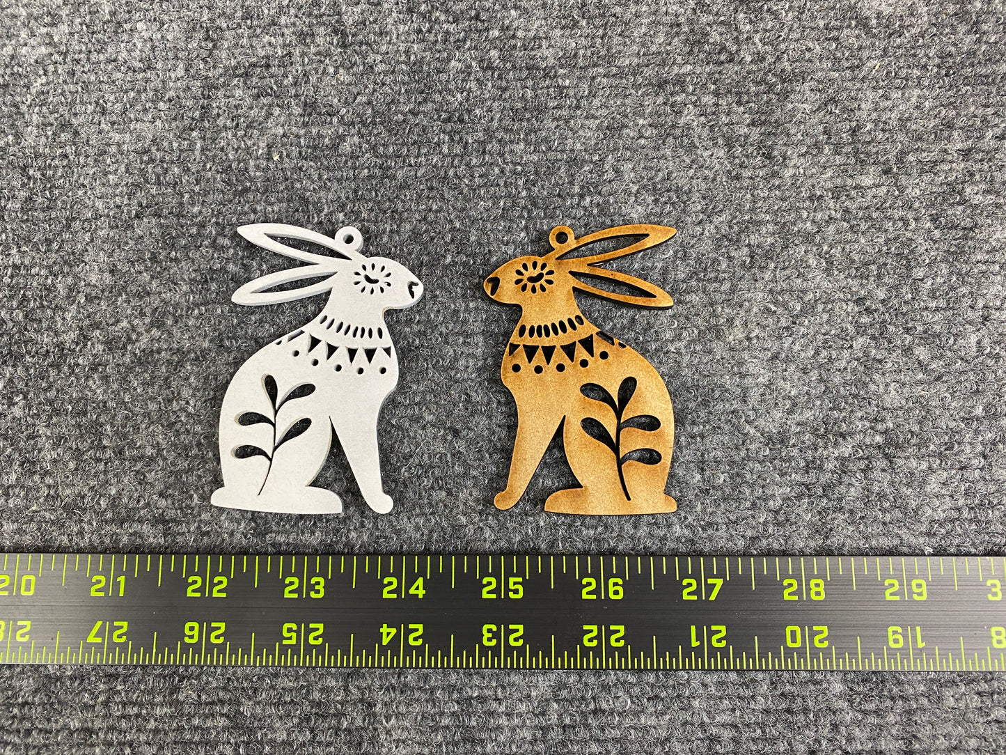 8130 Alpine Holiday Bunny Ornament