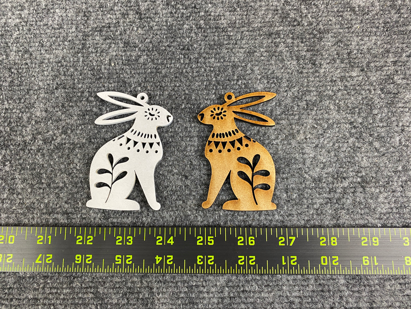 8130  Alpine Holiday Bunny Ornament